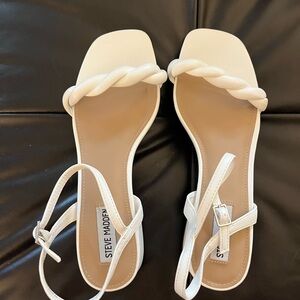 Steve Madden Women's White Sandals